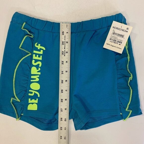 Open Edit Kids' Side Ruffle Shorts In Blue Cendre Be Yourself Size 7 NWT - Picture 10 of 11